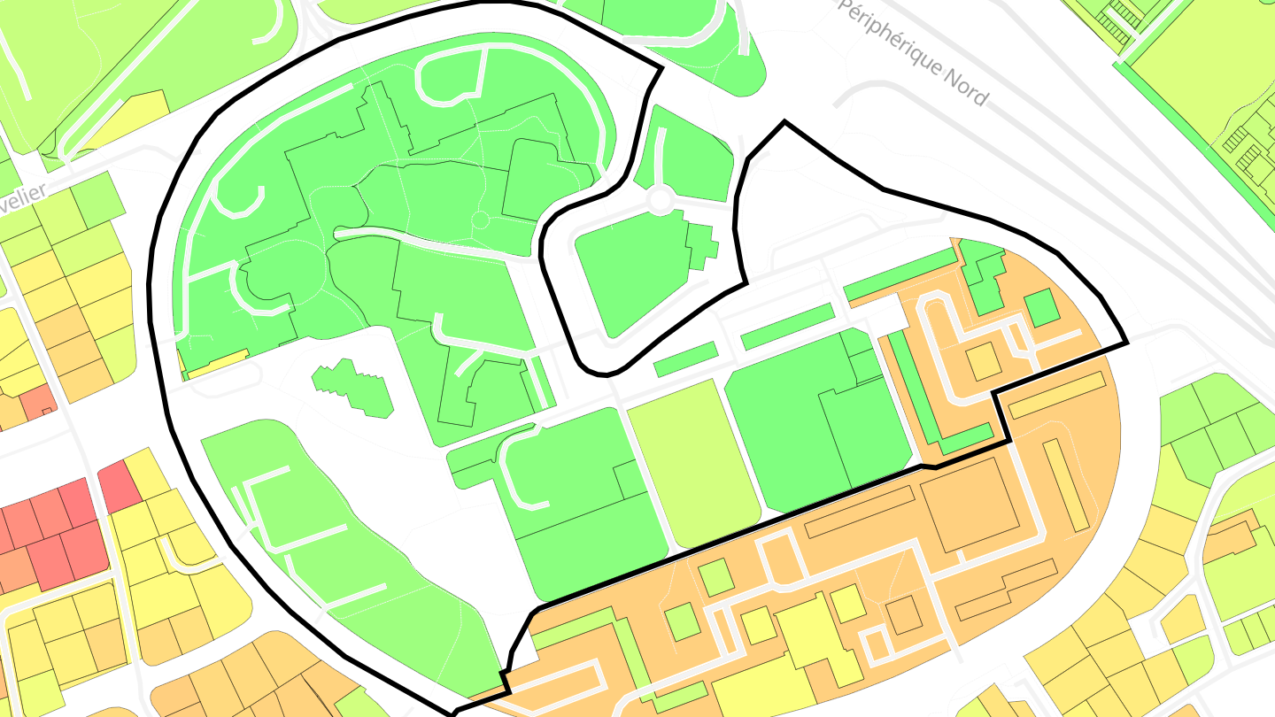 Carte des prix de l'immobilier Pierre Heuze Nord