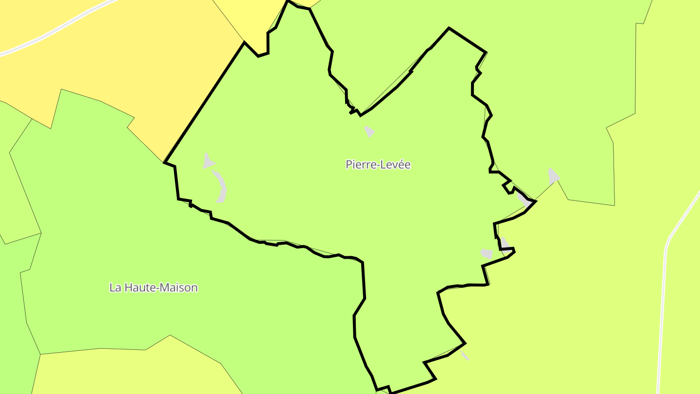 Carte des prix de l'immobilier Pierre-Levée