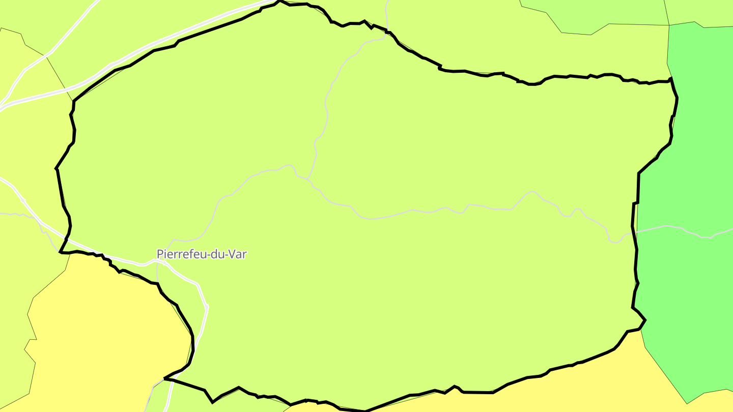 Carte des prix de l'immobilier Pierrefeu-du-Var