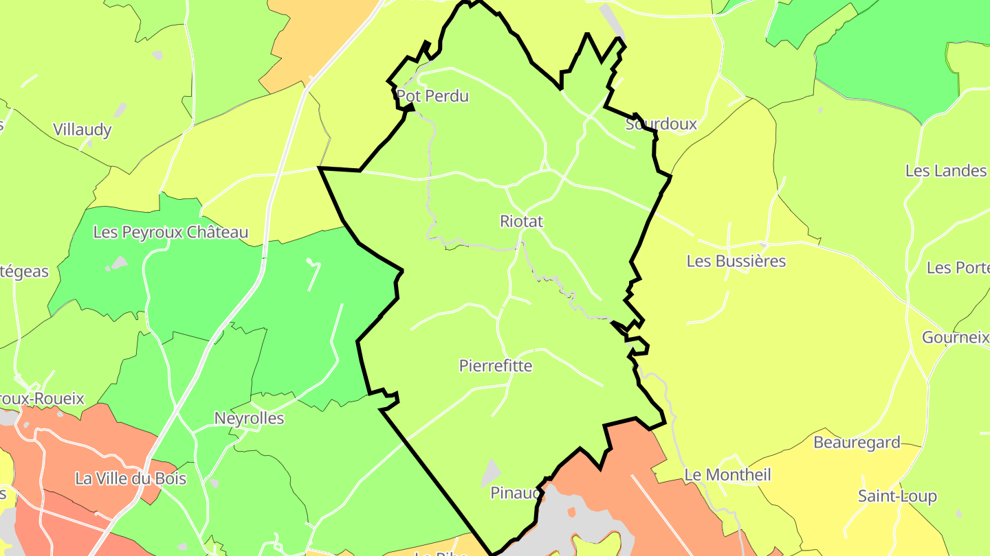Carte des prix de l'immobilier Pierrefitte