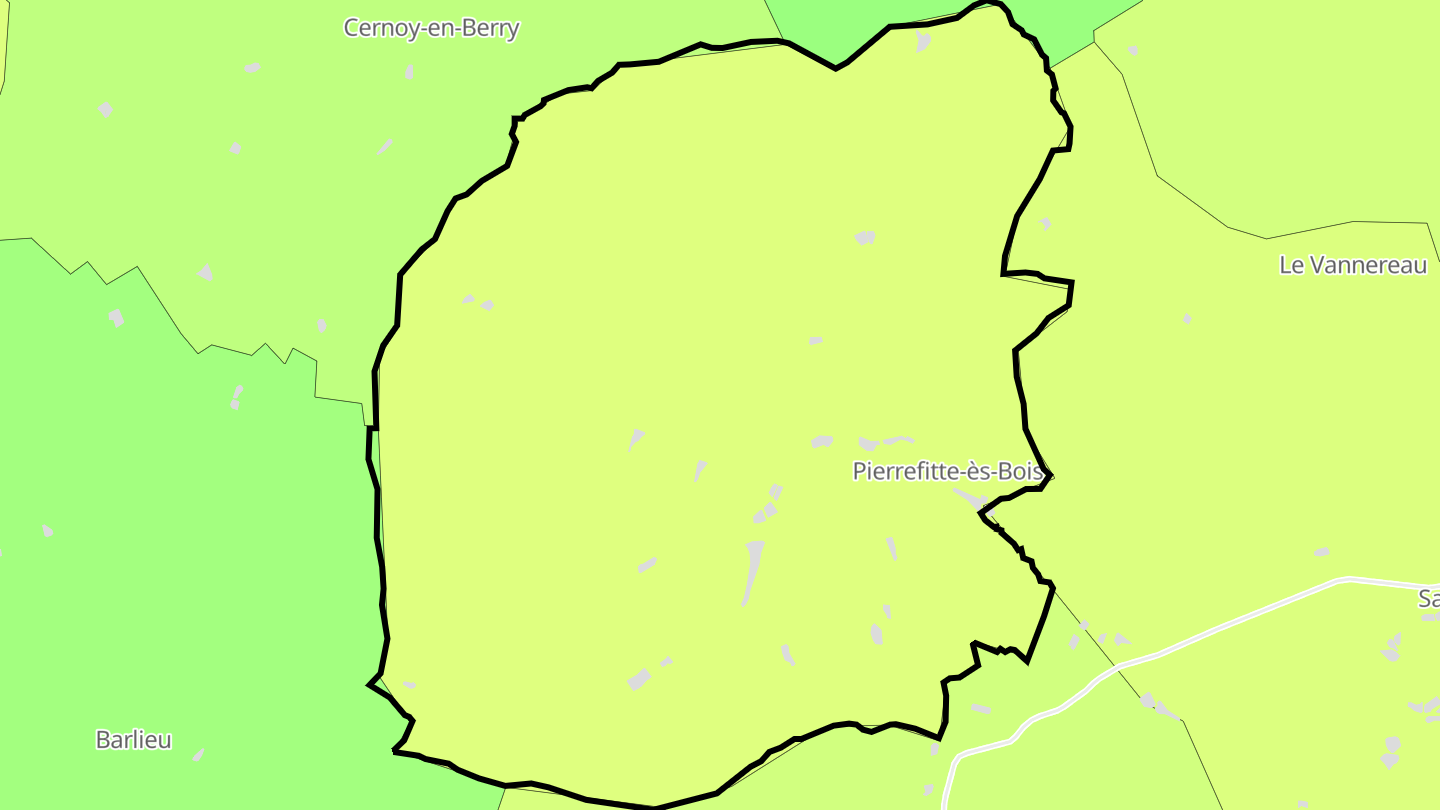 Carte des prix de l'immobilier Pierrefitte-ès-Bois