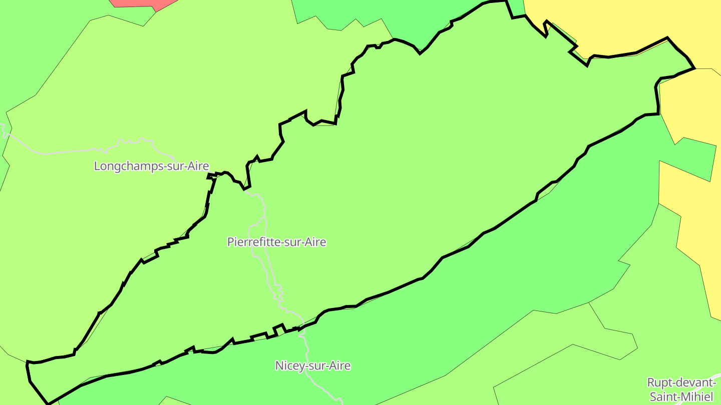 Carte des prix de l'immobilier Pierrefitte-sur-Aire