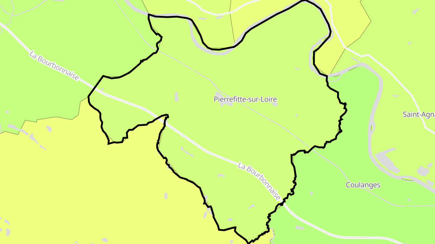 Carte des prix de l'immobilier Pierrefitte-sur-Loire