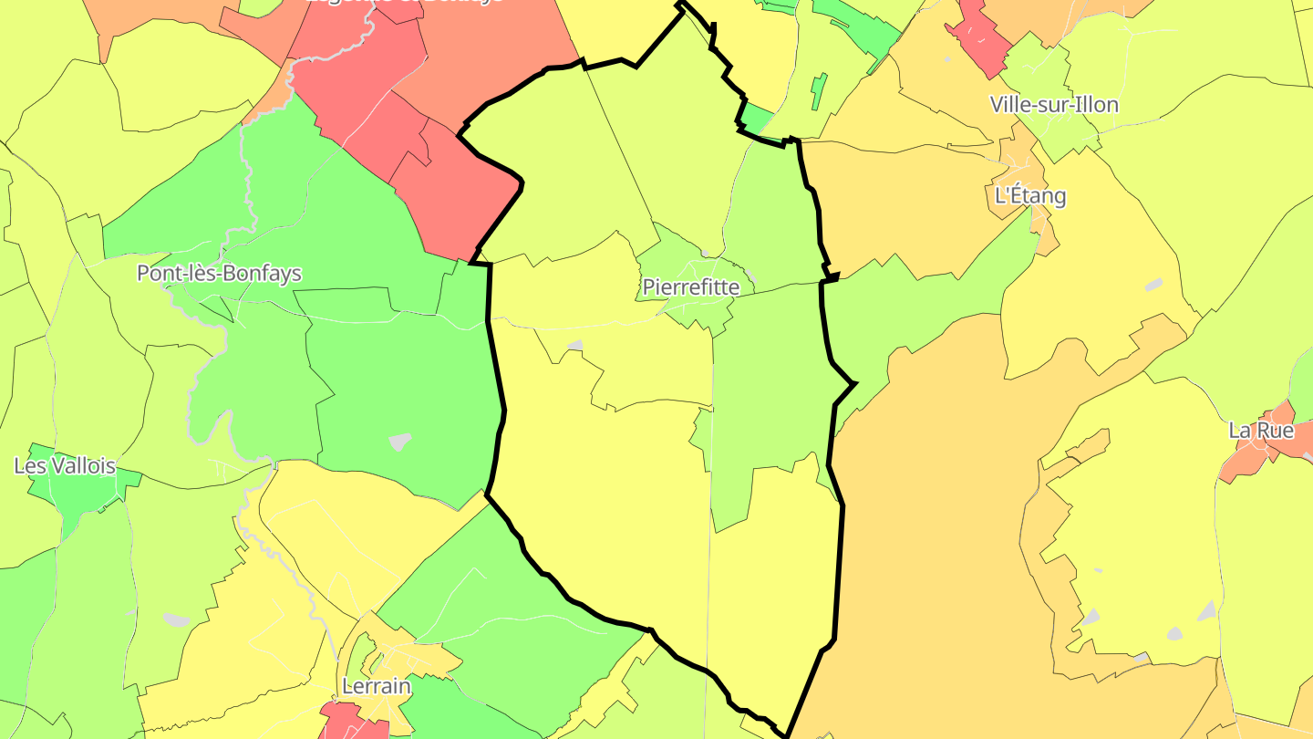 Carte des prix de l'immobilier Pierrefitte