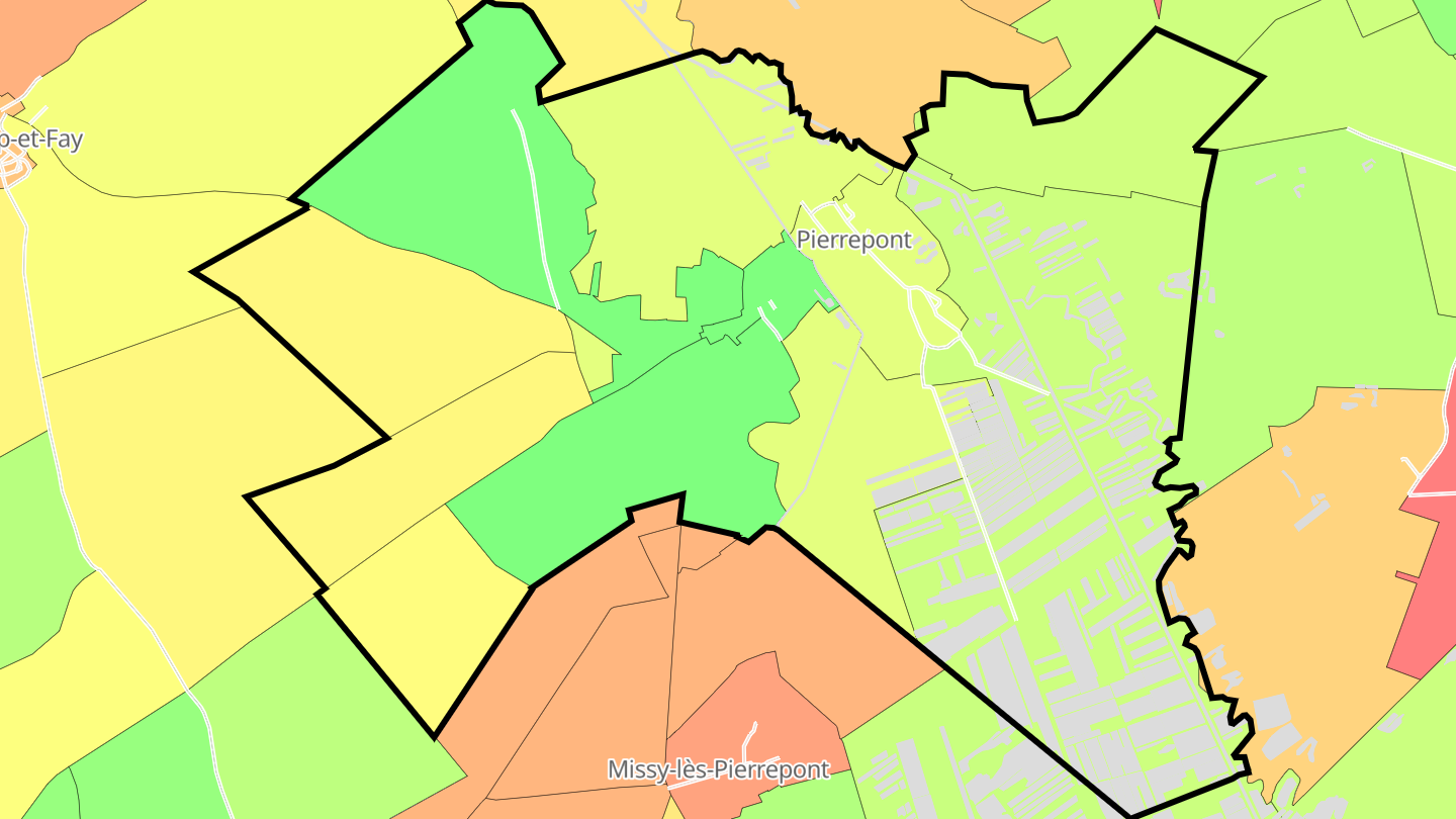 Carte des prix de l'immobilier Pierrepont