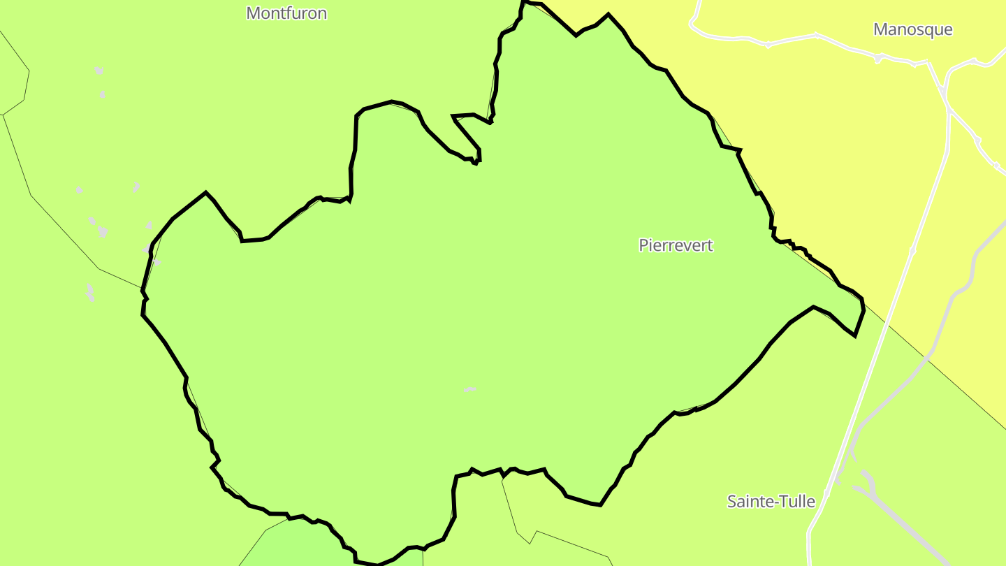Carte des prix de l'immobilier Pierrevert
