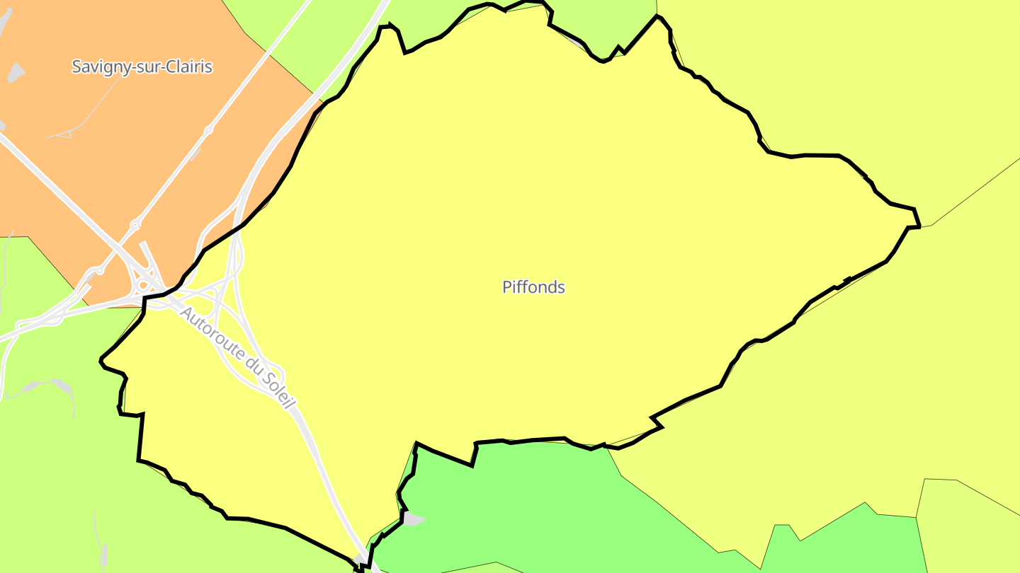 Carte des prix de l'immobilier Piffonds