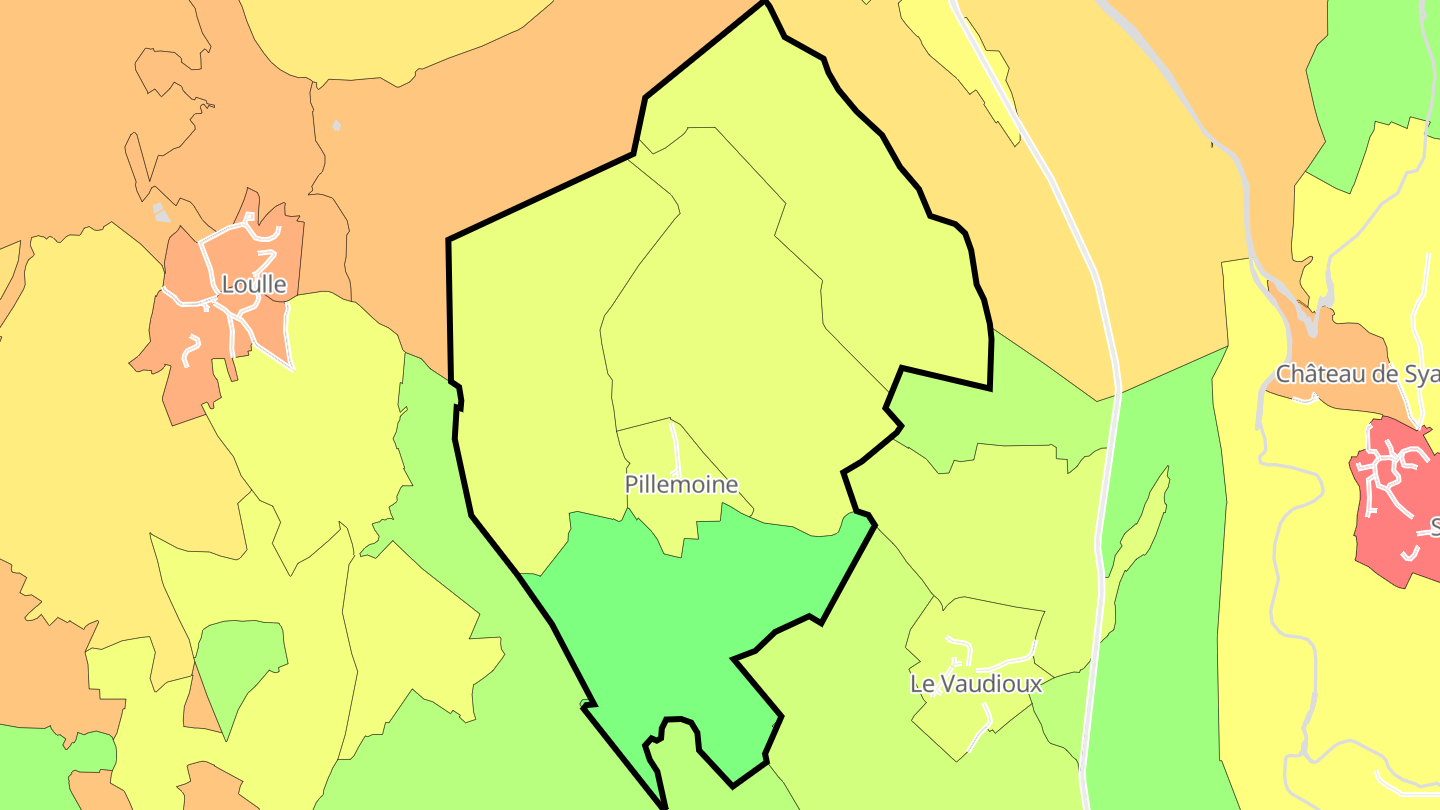 Carte des prix de l'immobilier Pillemoine