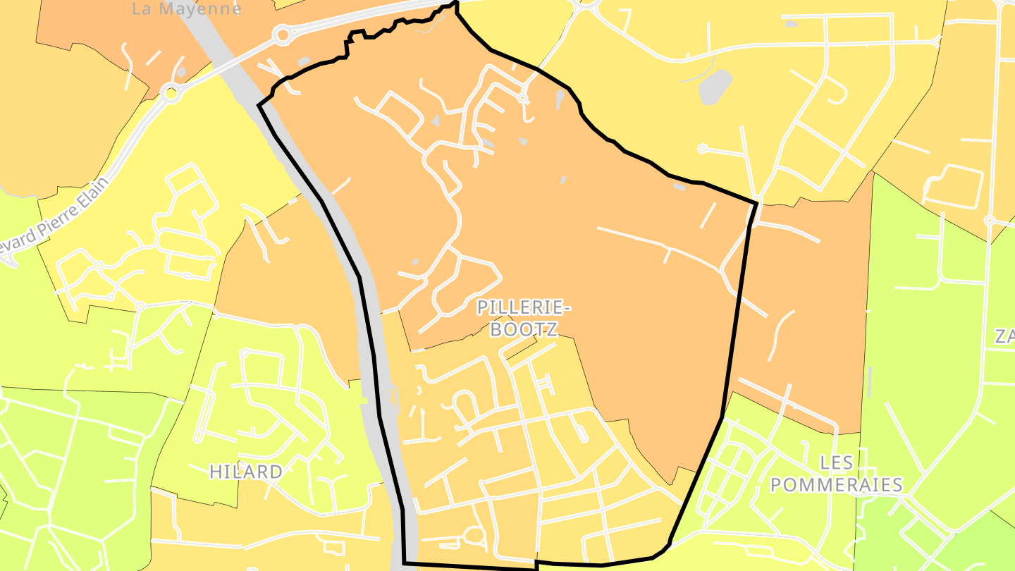 Carte des prix de l'immobilier Pillerie-Bootz