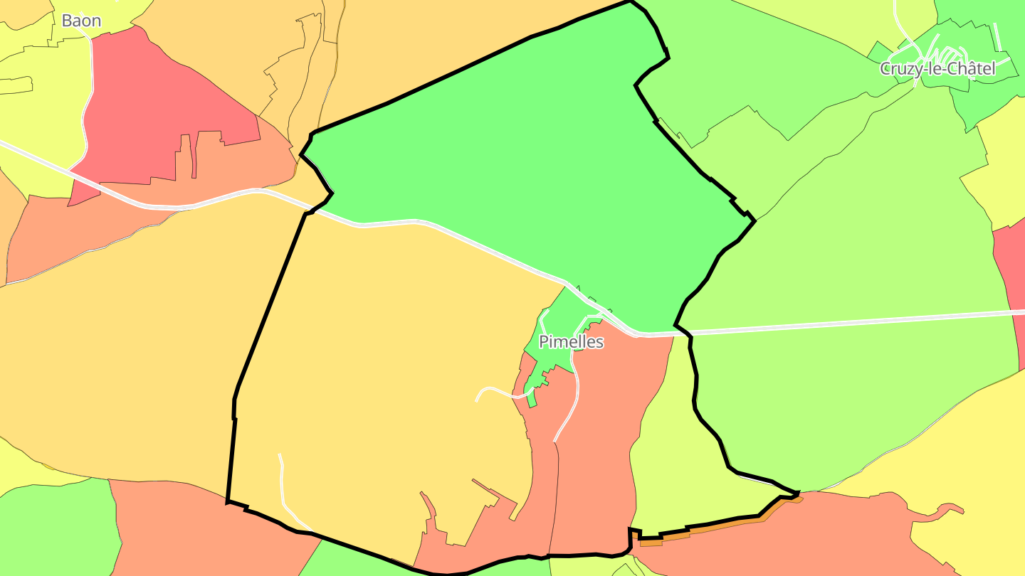 Carte des prix de l'immobilier Pimelles