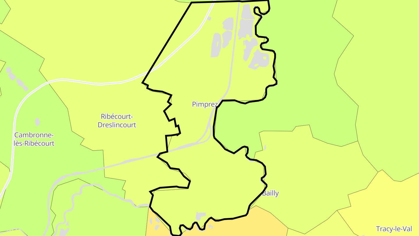 Carte des prix de l'immobilier Pimprez