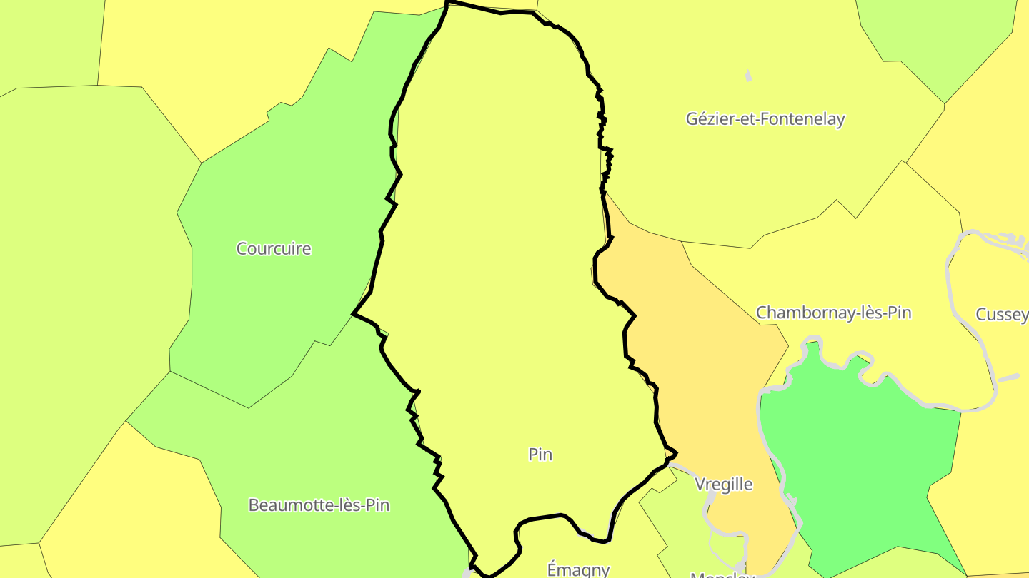 Carte des prix de l'immobilier Pin