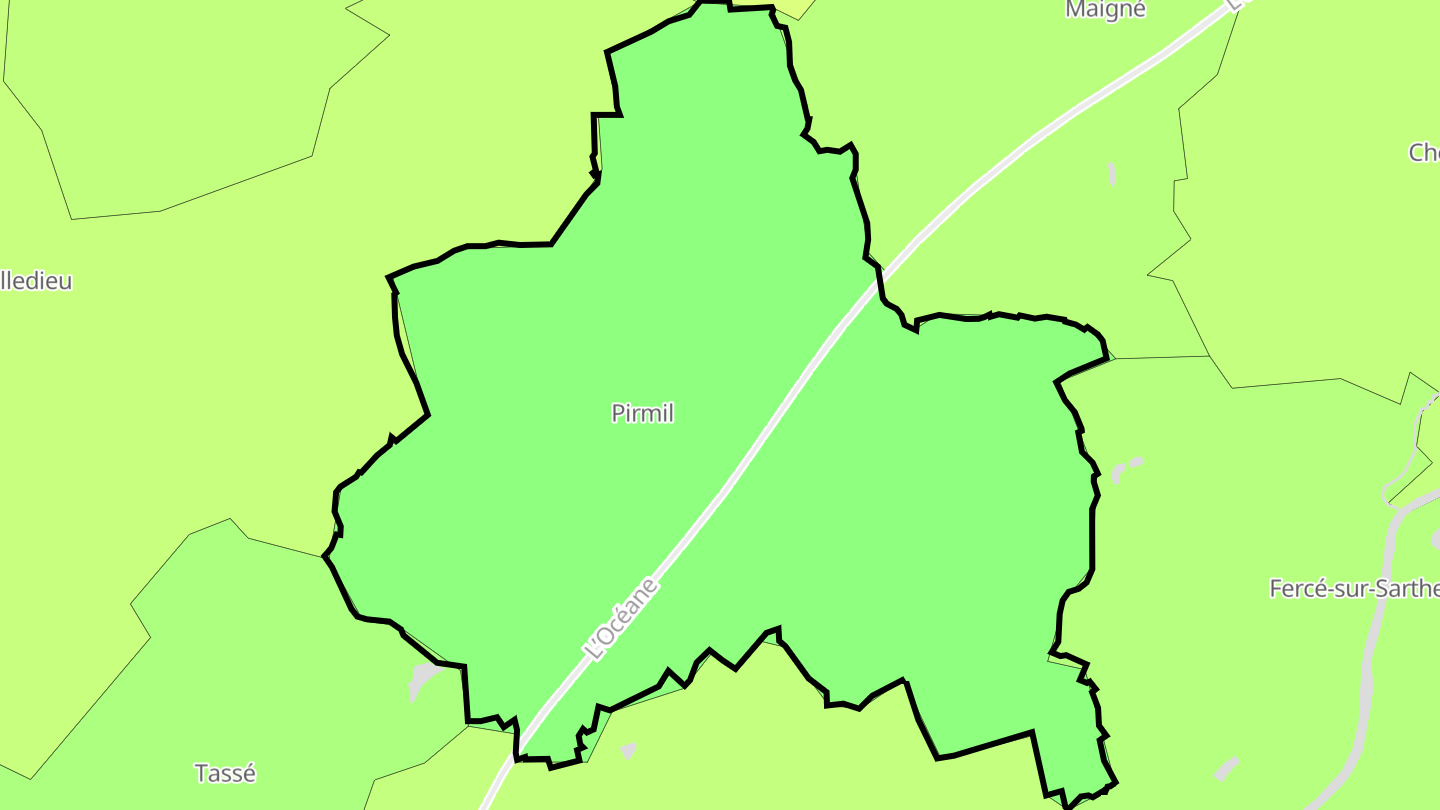 Carte des prix de l'immobilier Pirmil