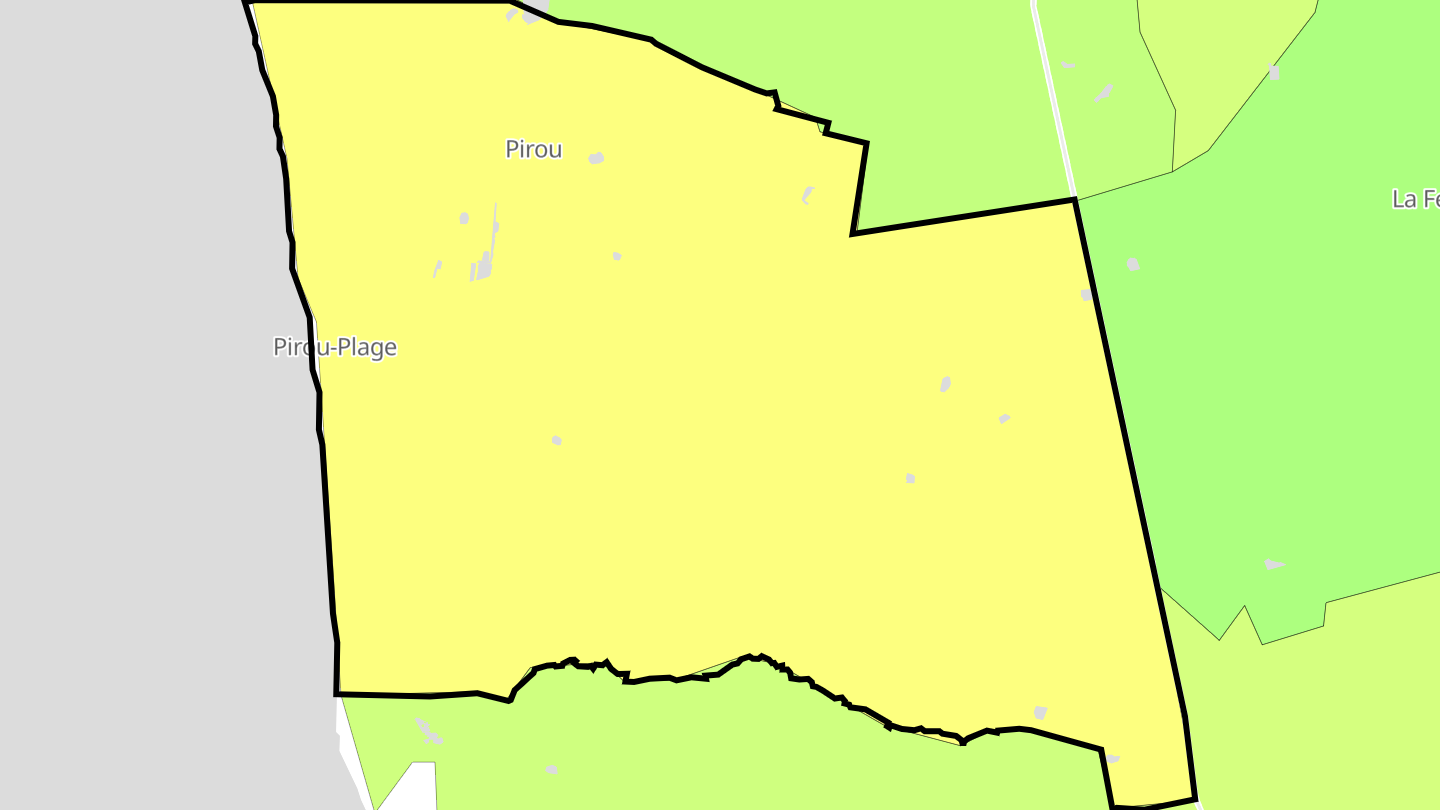Carte des prix de l'immobilier Pirou