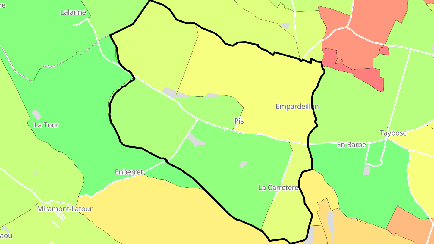 Carte des prix de l'immobilier Pis
