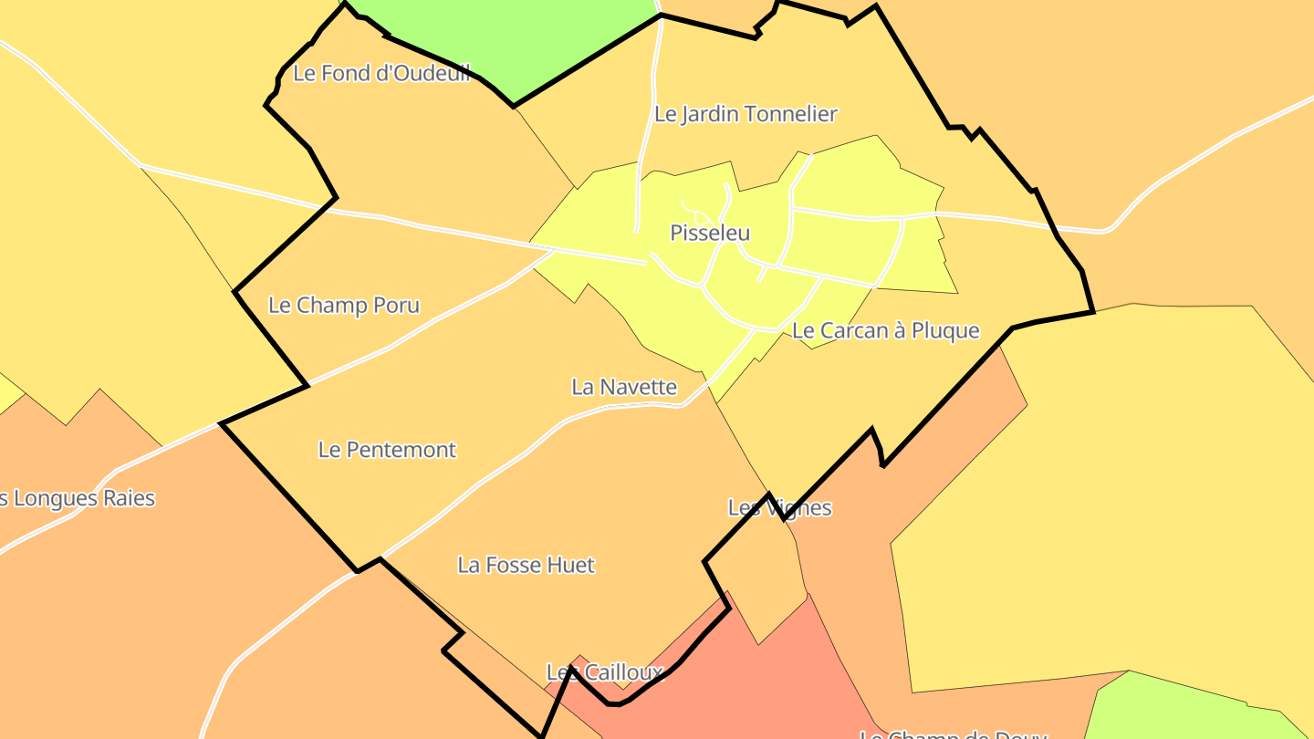 Carte des prix de l'immobilier Pisseleu