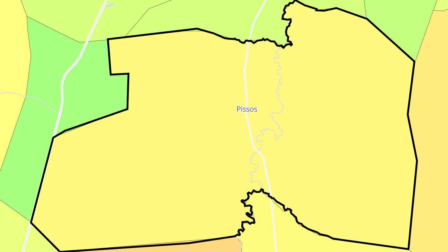 Carte des prix de l'immobilier Pissos
