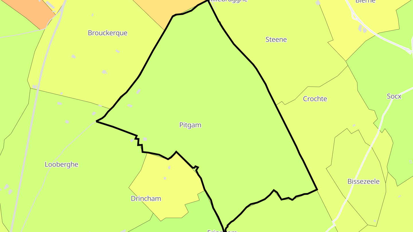 Carte des prix de l'immobilier Pitgam