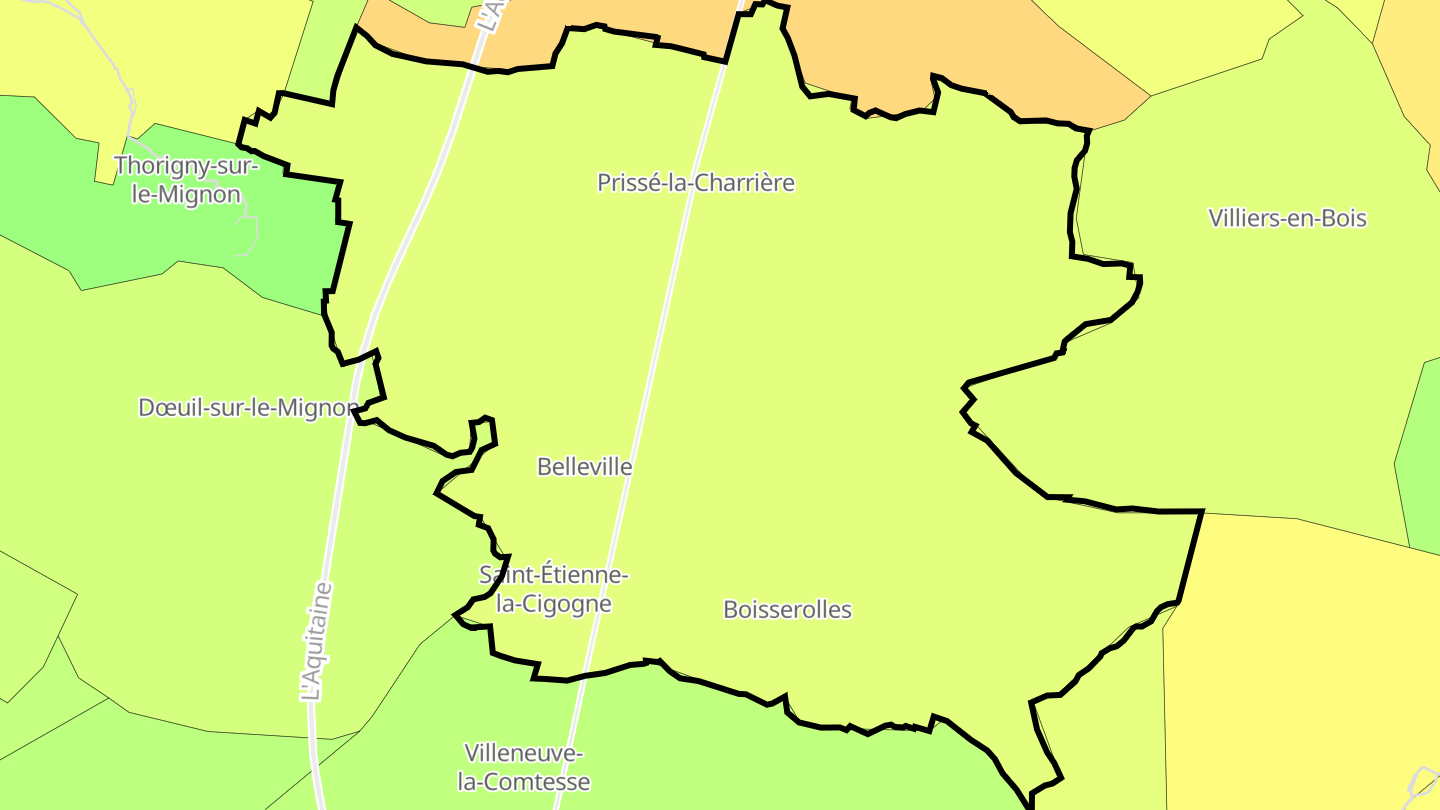 Carte des prix de l'immobilier Plaine-d'Argenson