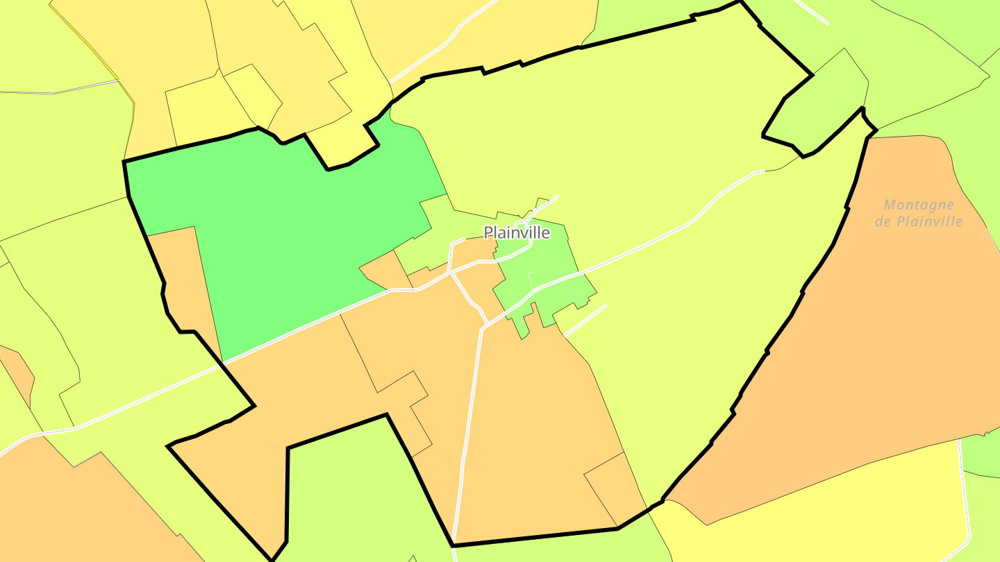 Carte des prix de l'immobilier Plainville