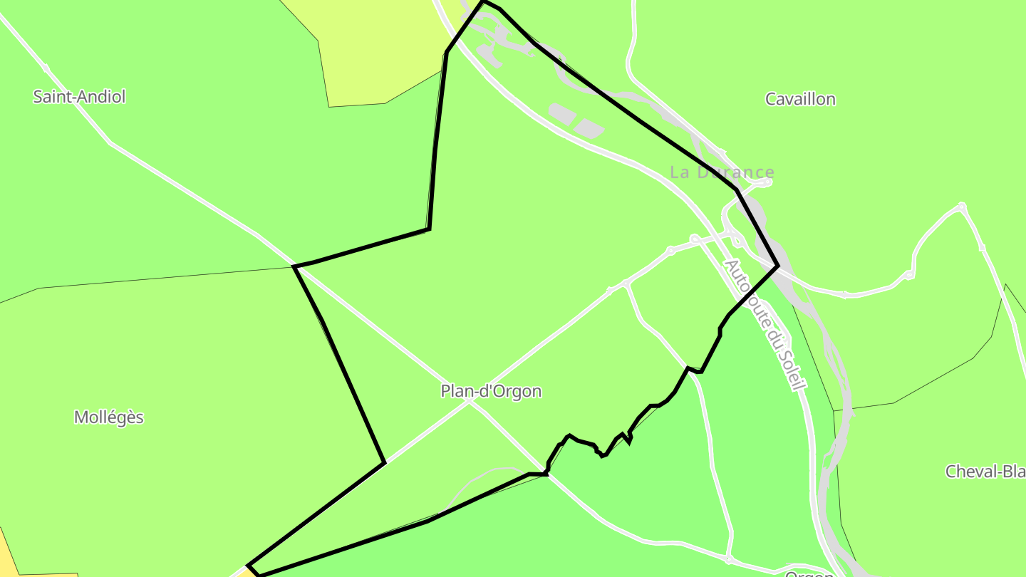 Carte des prix de l'immobilier Plan-d'Orgon