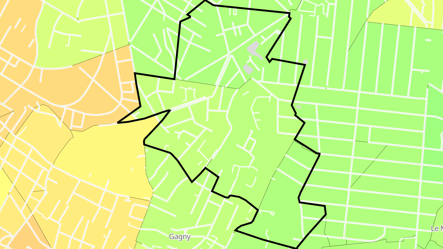 Carte des prix de l'immobilier Plateau de Franceville