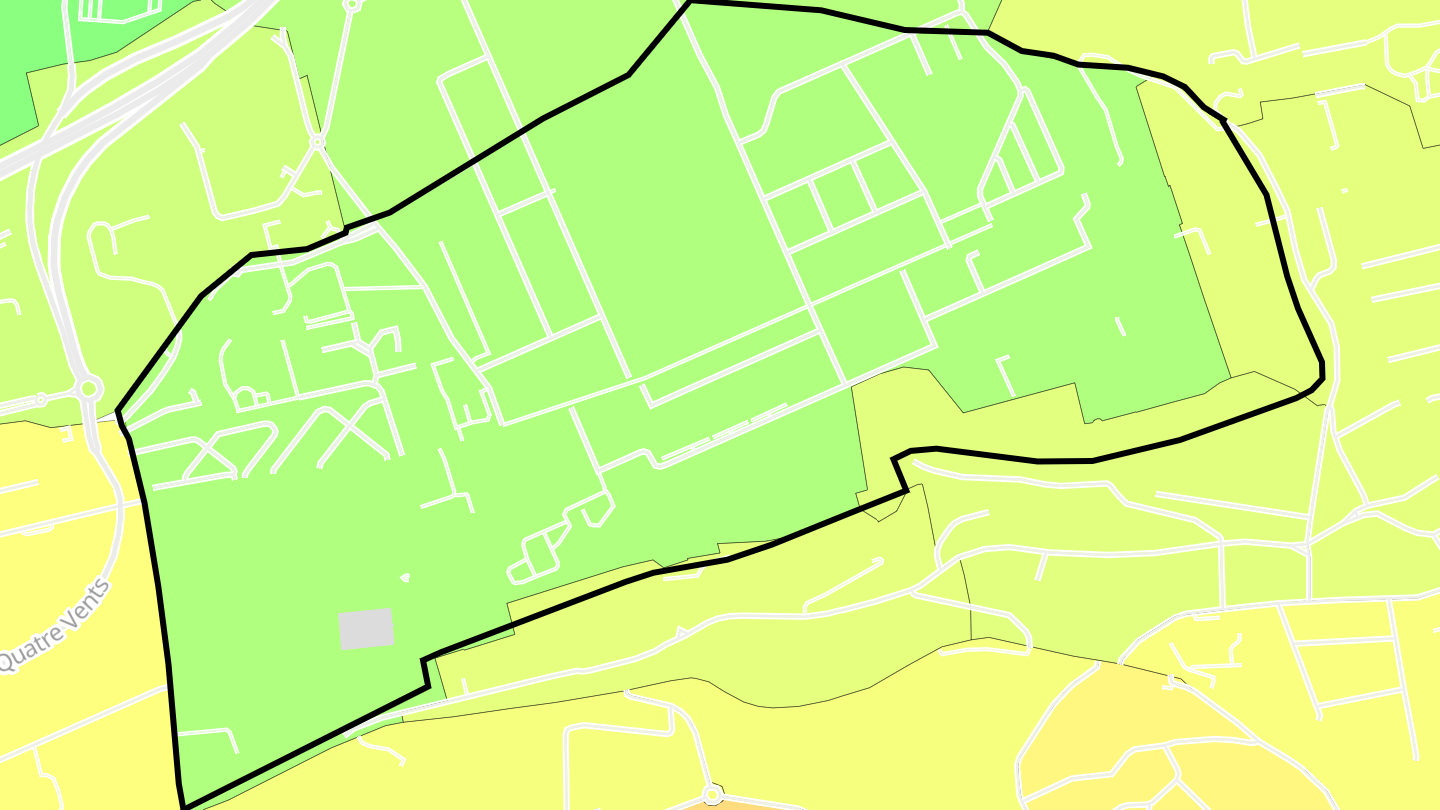 Carte des prix de l'immobilier Plateau de Haye