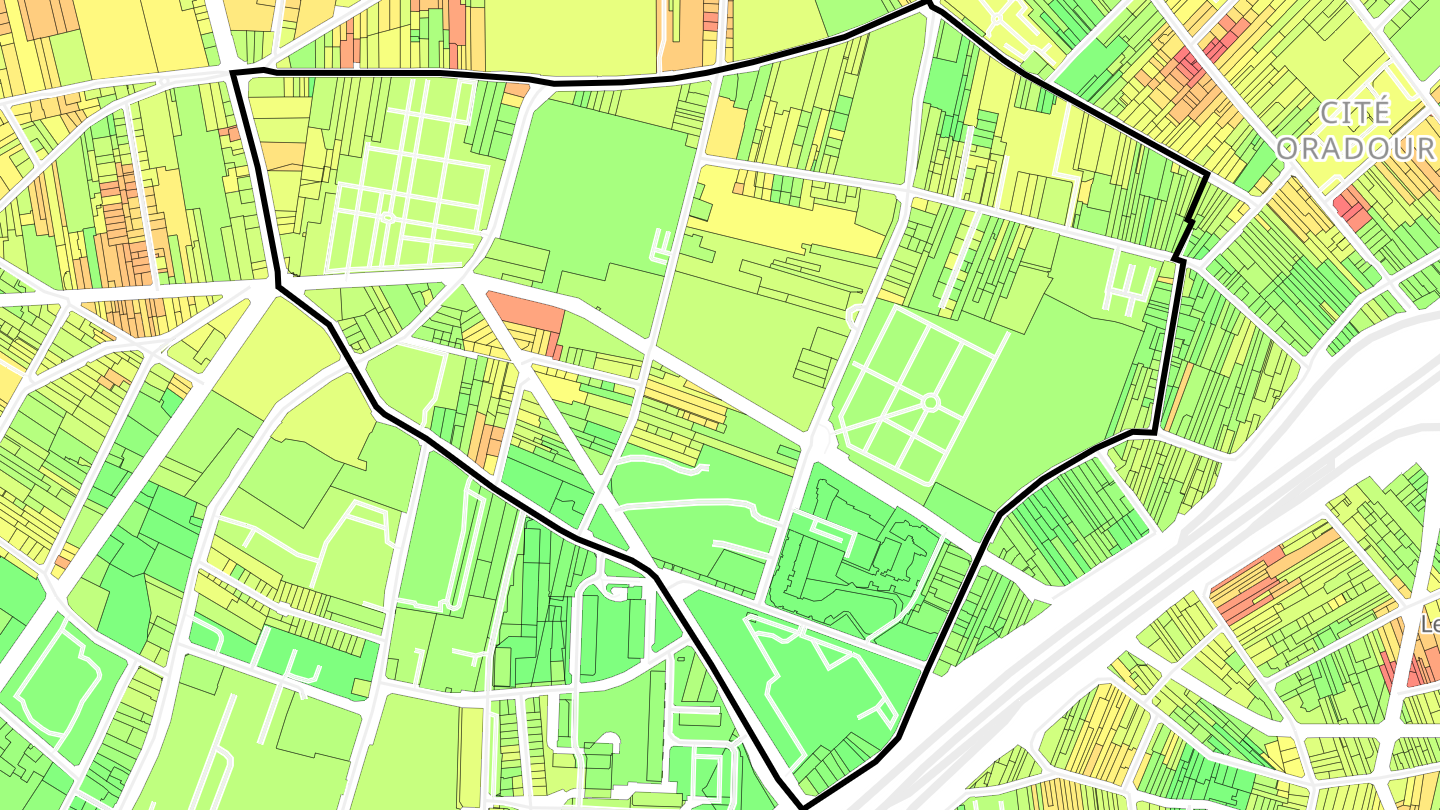 Carte des prix de l'immobilier Plateau
