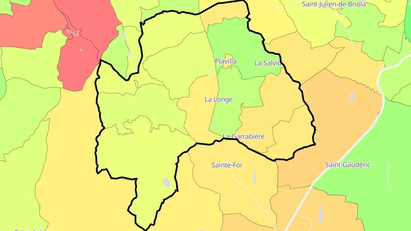 Carte des prix de l'immobilier Plavilla