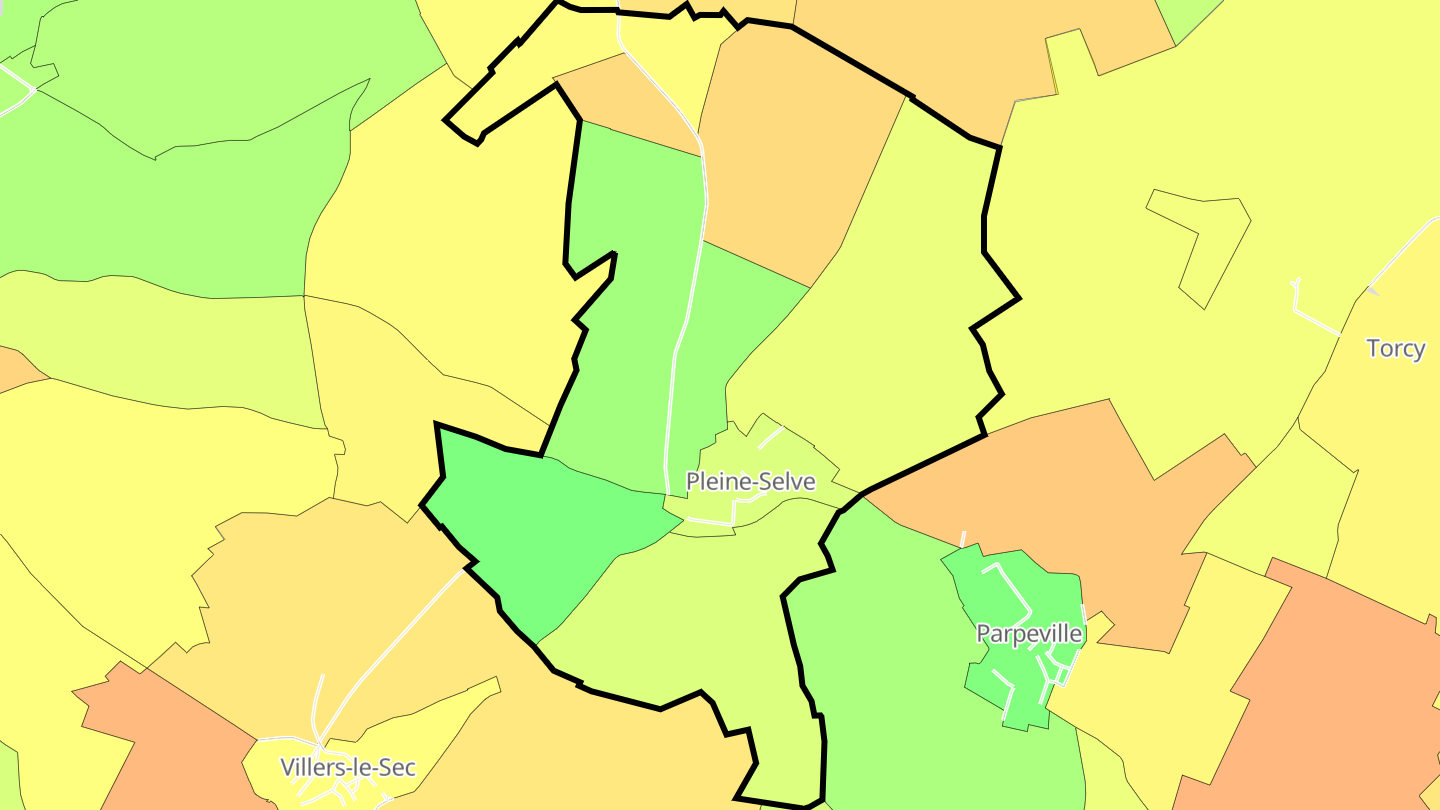 Carte des prix de l'immobilier Pleine-Selve