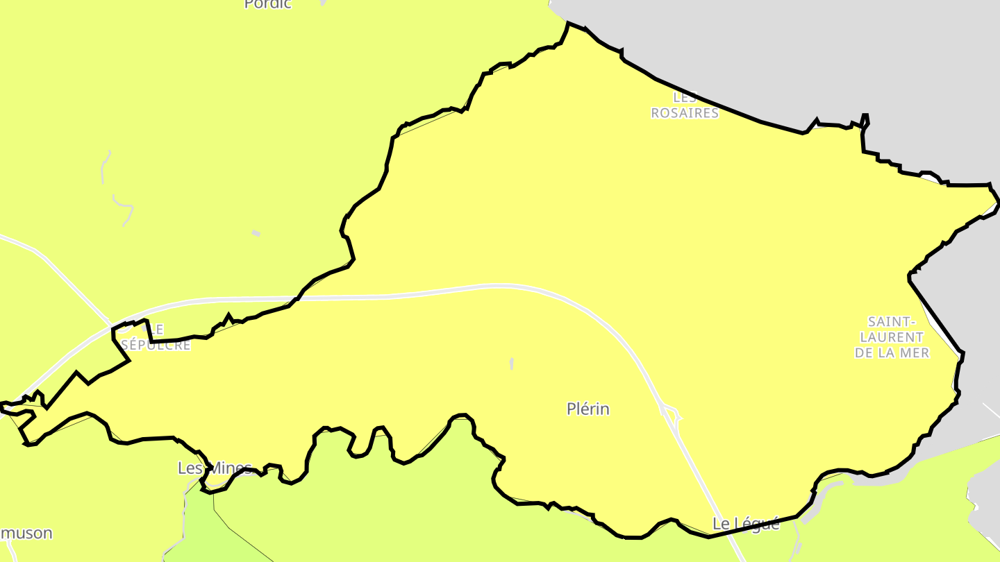Carte des prix de l'immobilier Plérin