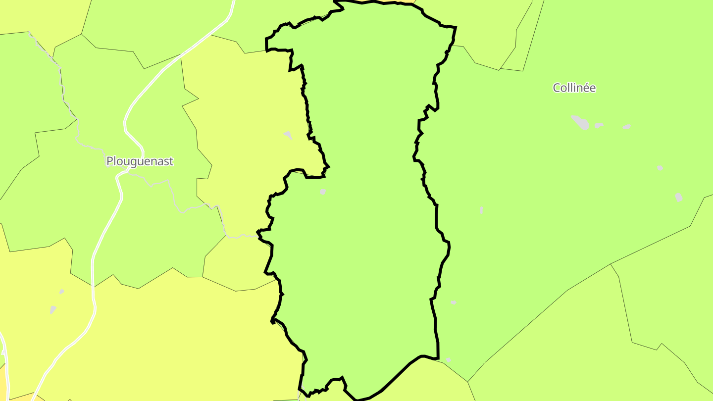 Carte des prix de l'immobilier Plessala