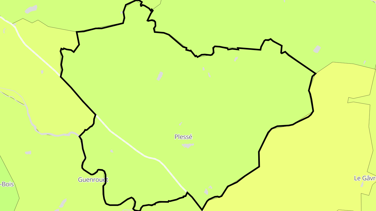 Carte des prix de l'immobilier Plessé