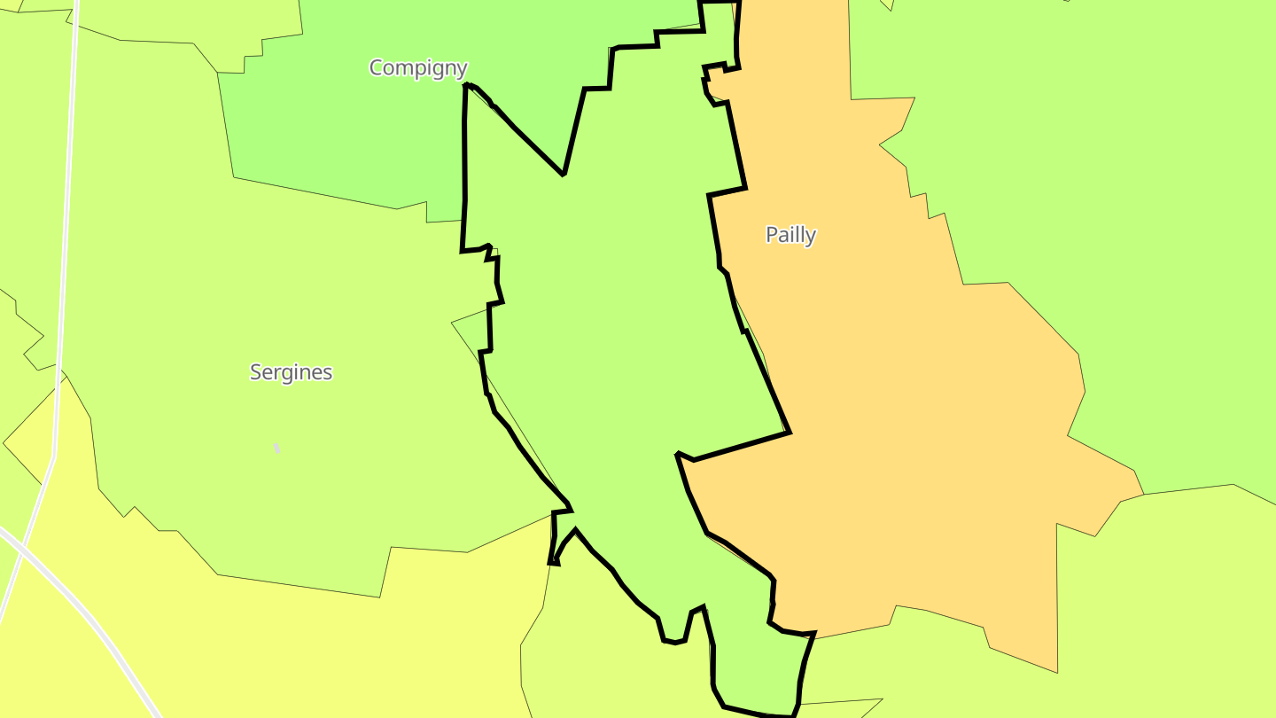 Carte des prix de l'immobilier Plessis-Saint-Jean