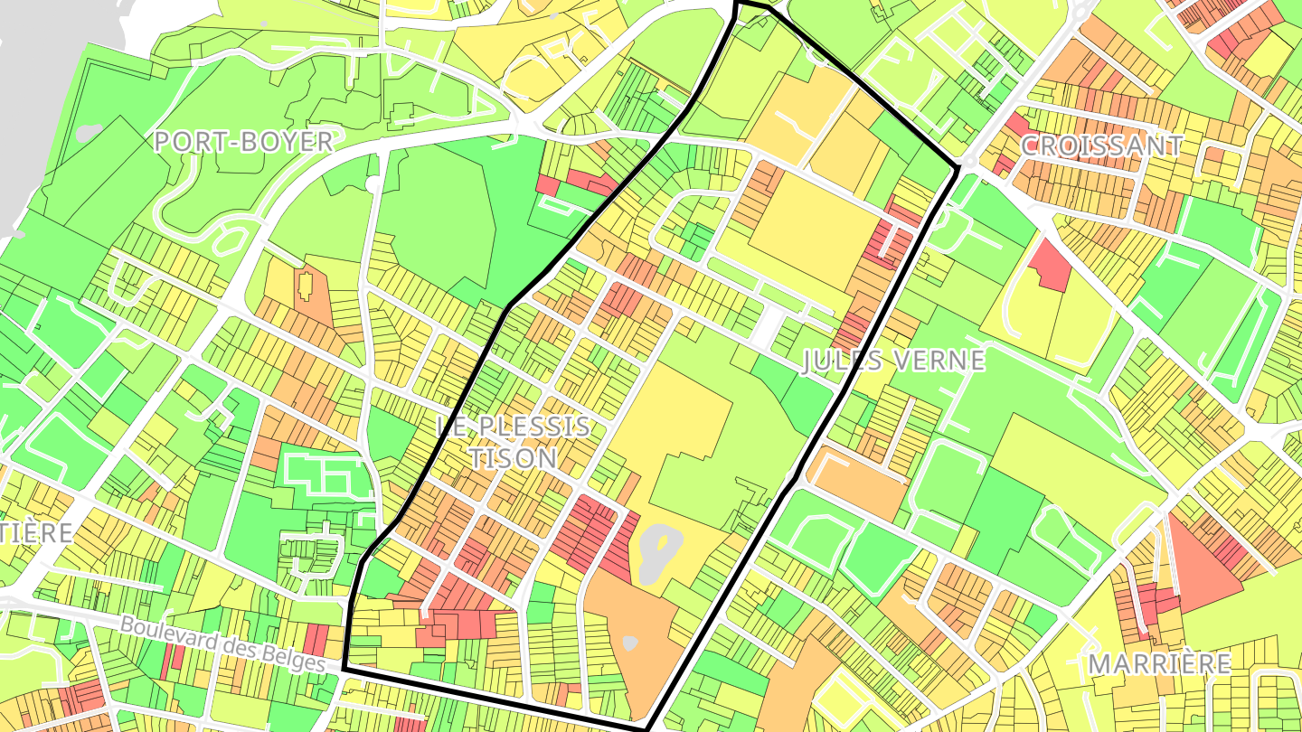 Carte des prix de l'immobilier Plessis Tison