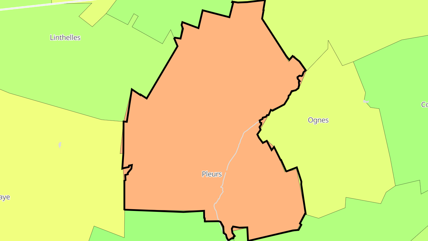 Carte des prix de l'immobilier Pleurs