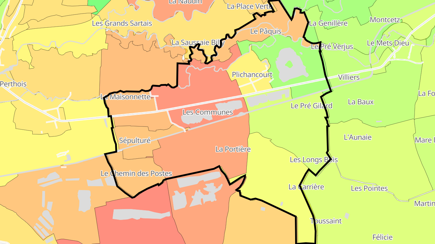 Carte des prix de l'immobilier Plichancourt