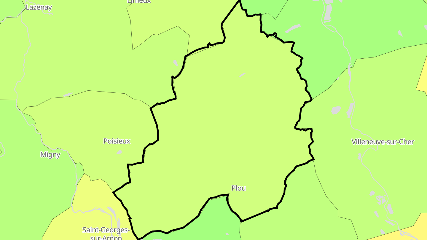 Carte des prix de l'immobilier Plou