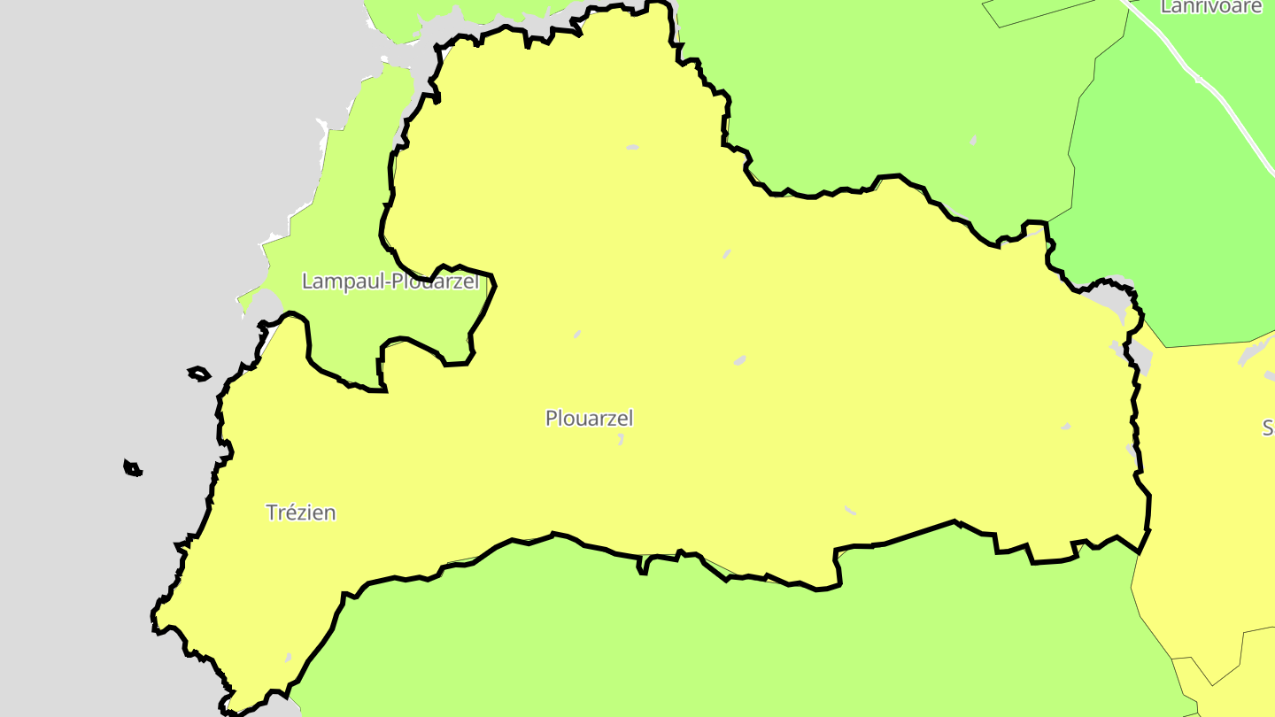 Carte des prix de l'immobilier Plouarzel