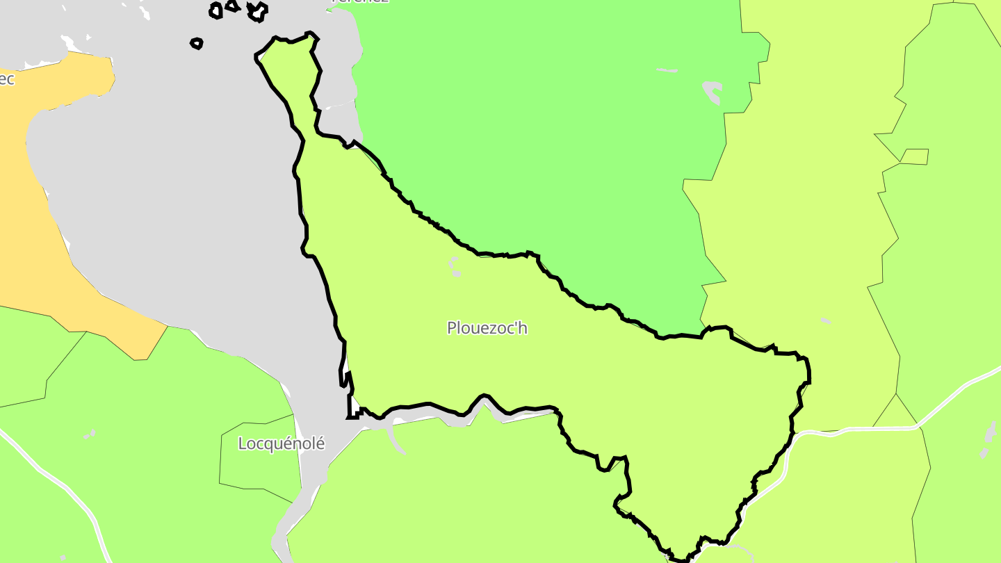 Carte des prix de l'immobilier Plouezoc'h