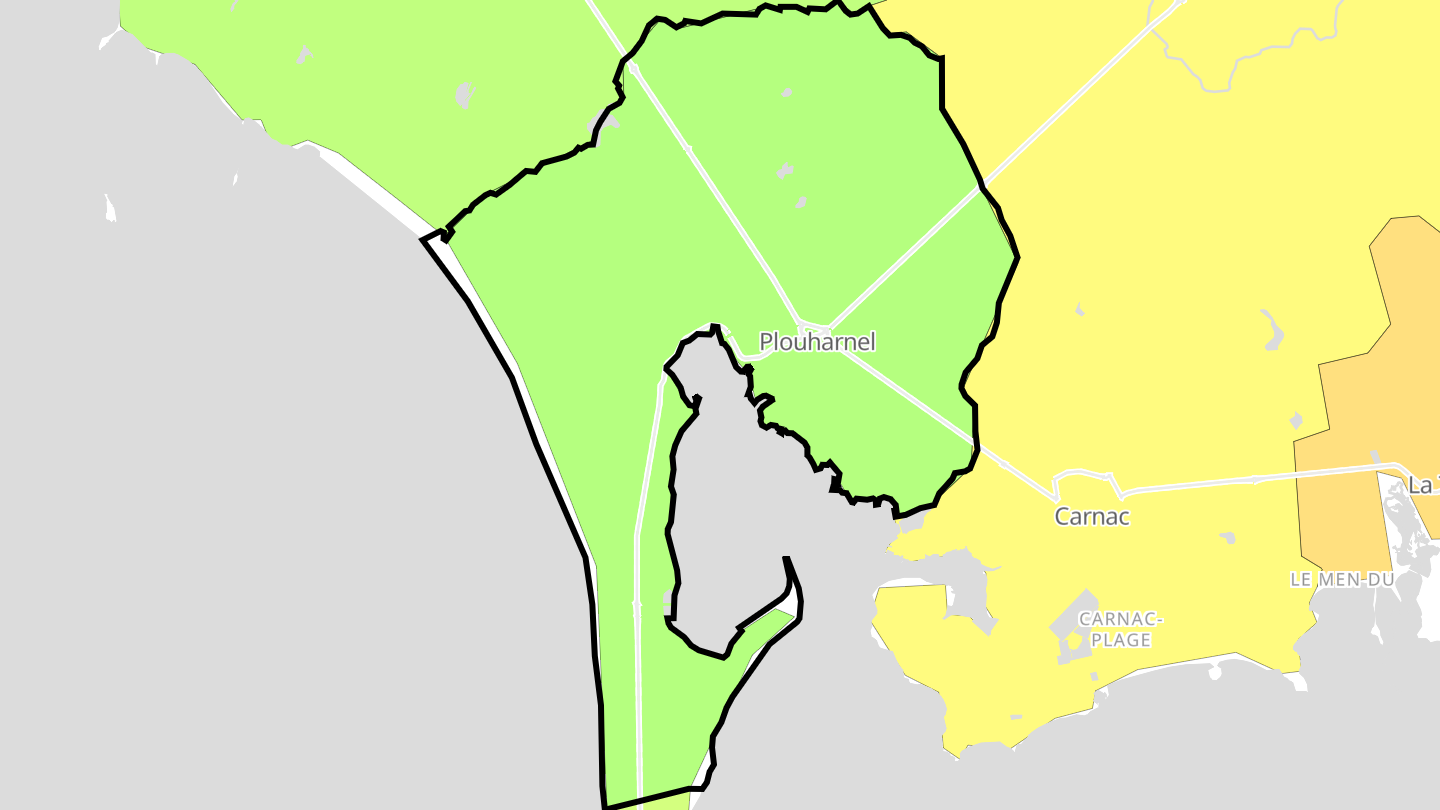 Carte des prix de l'immobilier Plouharnel