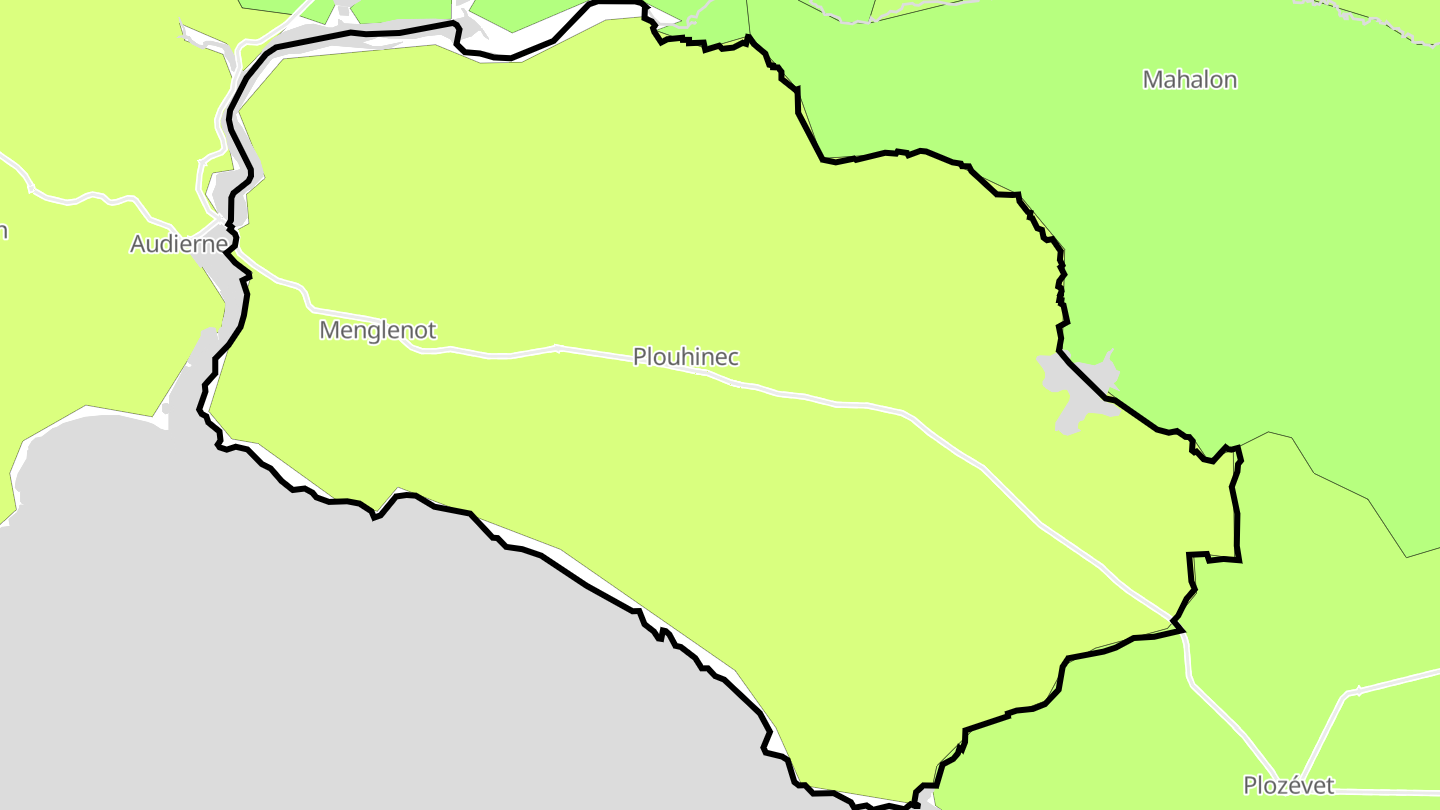 Carte des prix de l'immobilier Plouhinec