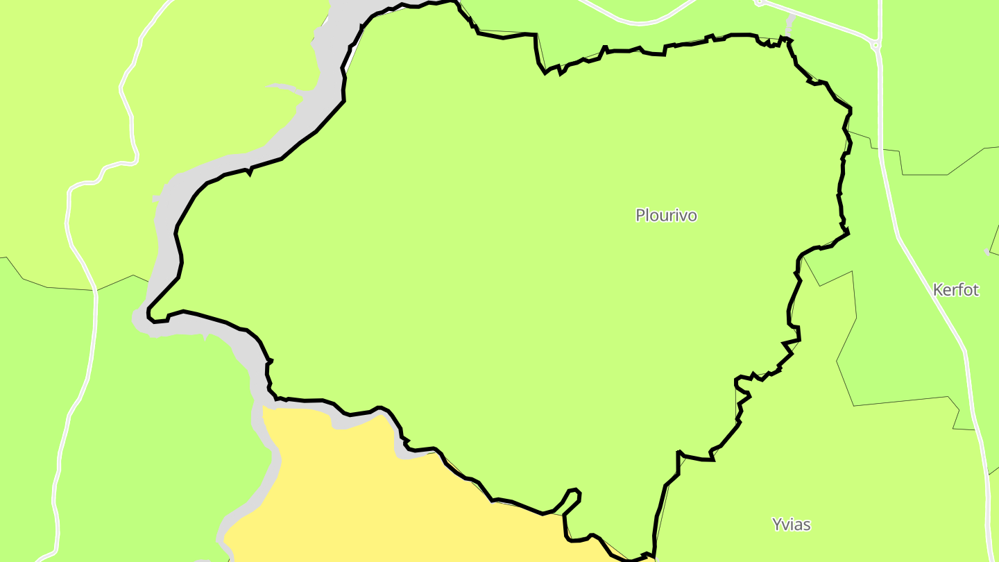 Carte des prix de l'immobilier Plourivo