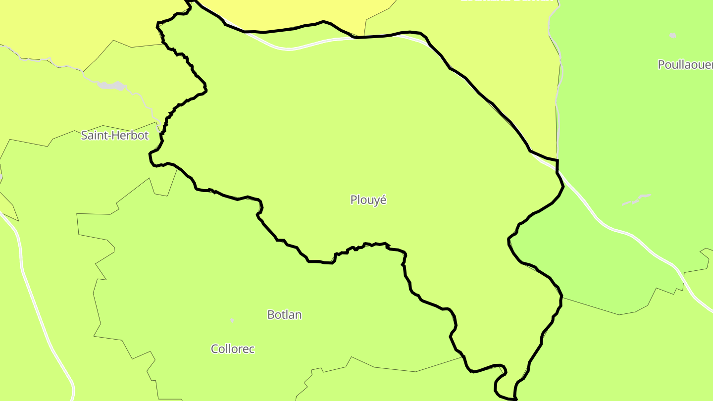 Carte des prix de l'immobilier Plouyé
