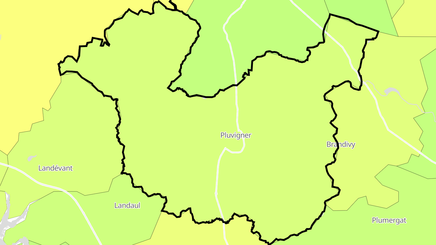 Carte des prix de l'immobilier Pluvigner