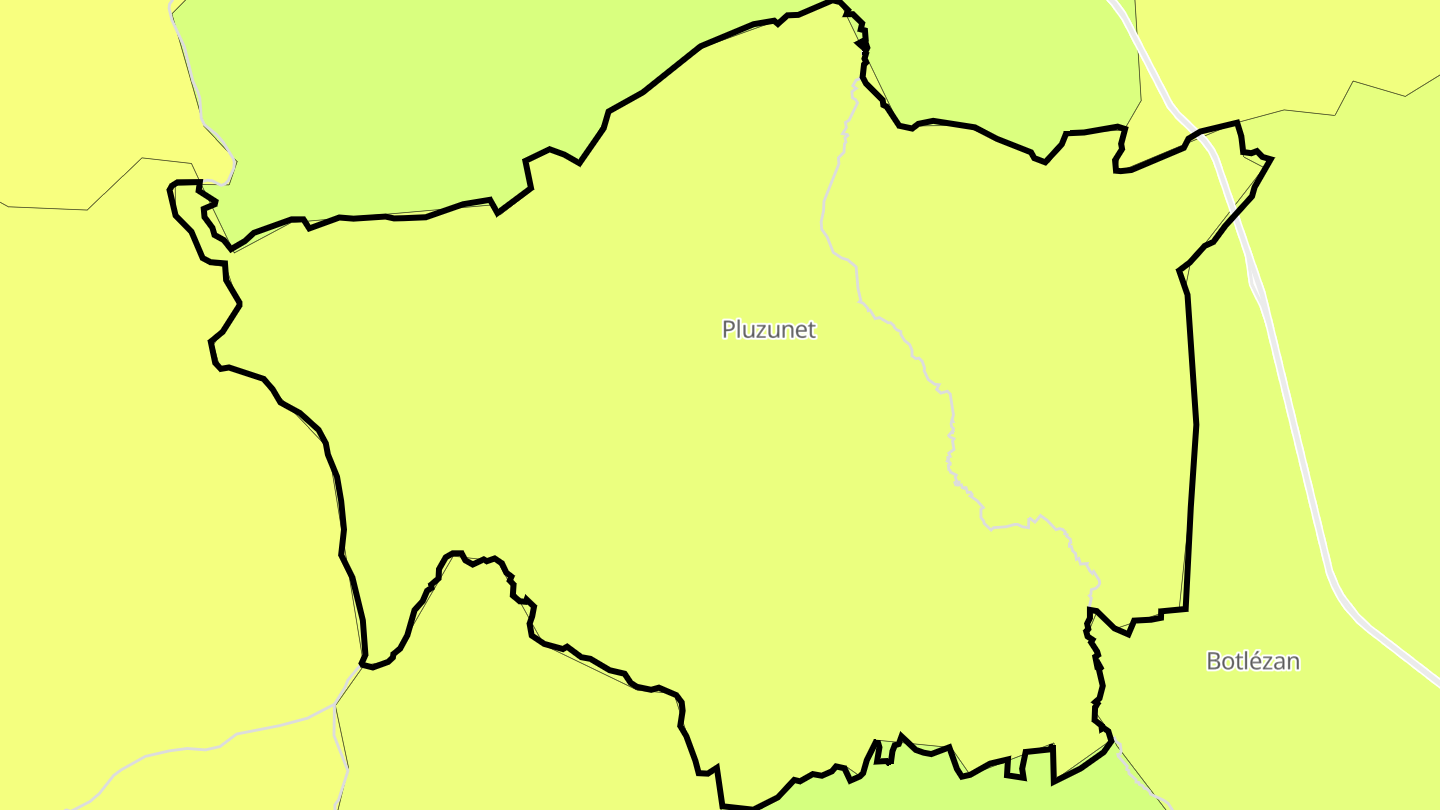 Carte des prix de l'immobilier Pluzunet