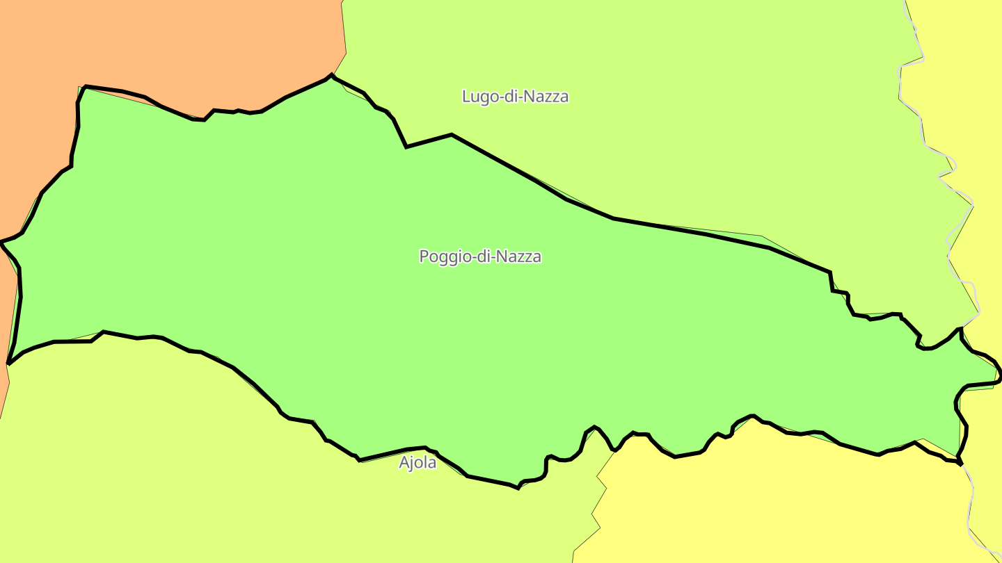 Carte des prix de l'immobilier Poggio-di-Nazza