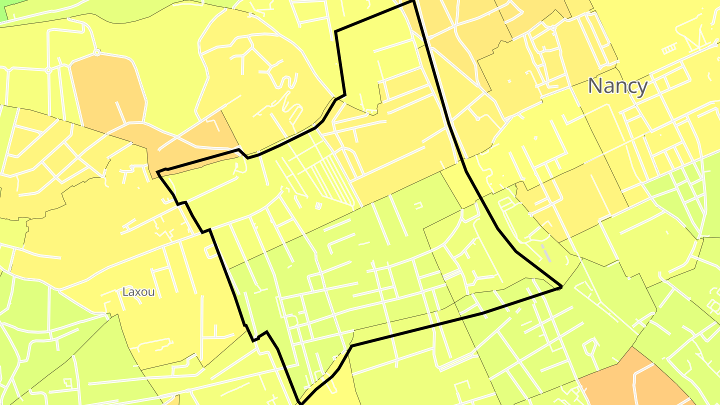 Carte des prix de l'immobilier Poincaré - Foch - Anatole France - Croix de Bourgogne