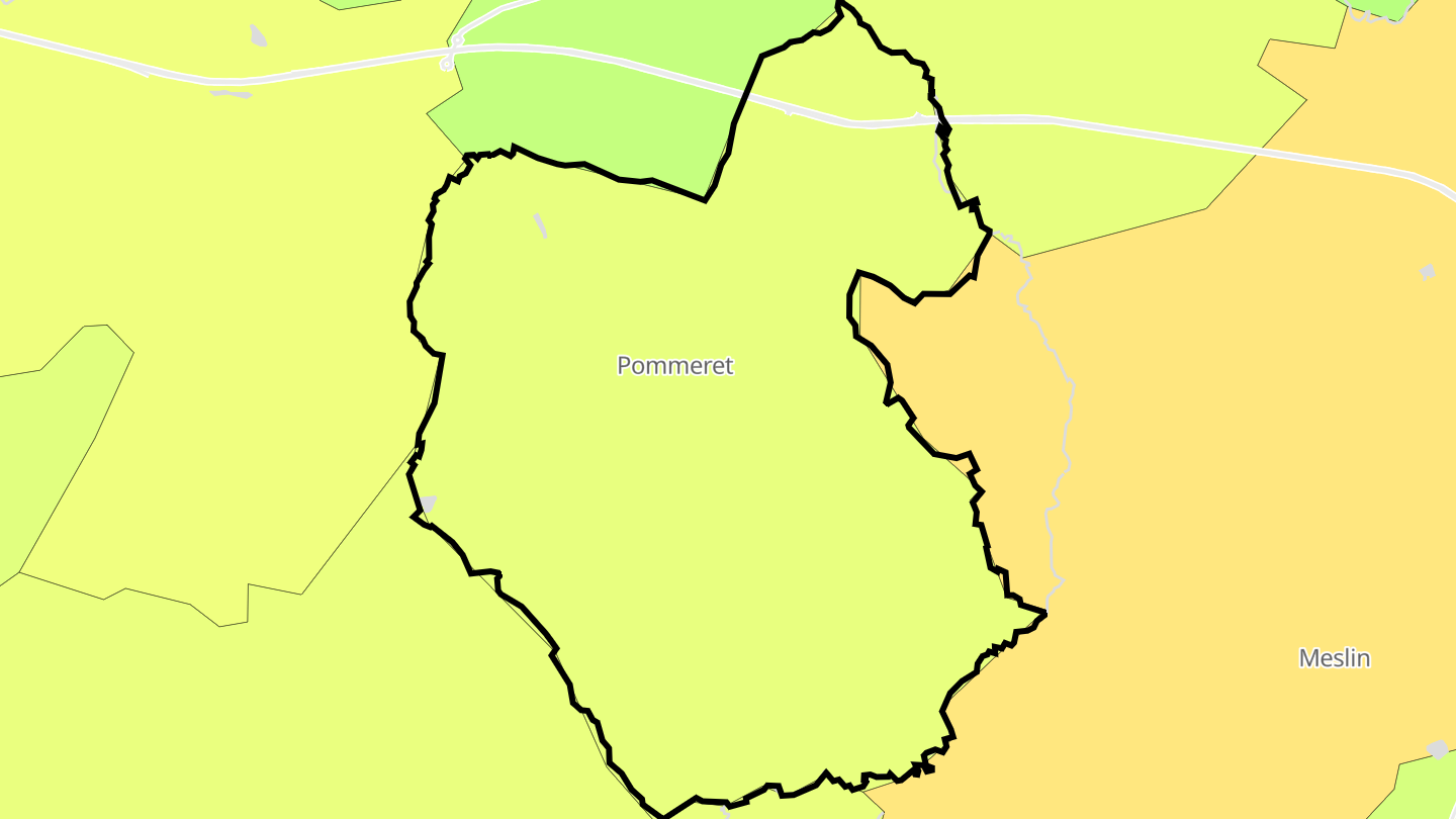 Carte des prix de l'immobilier Pommeret