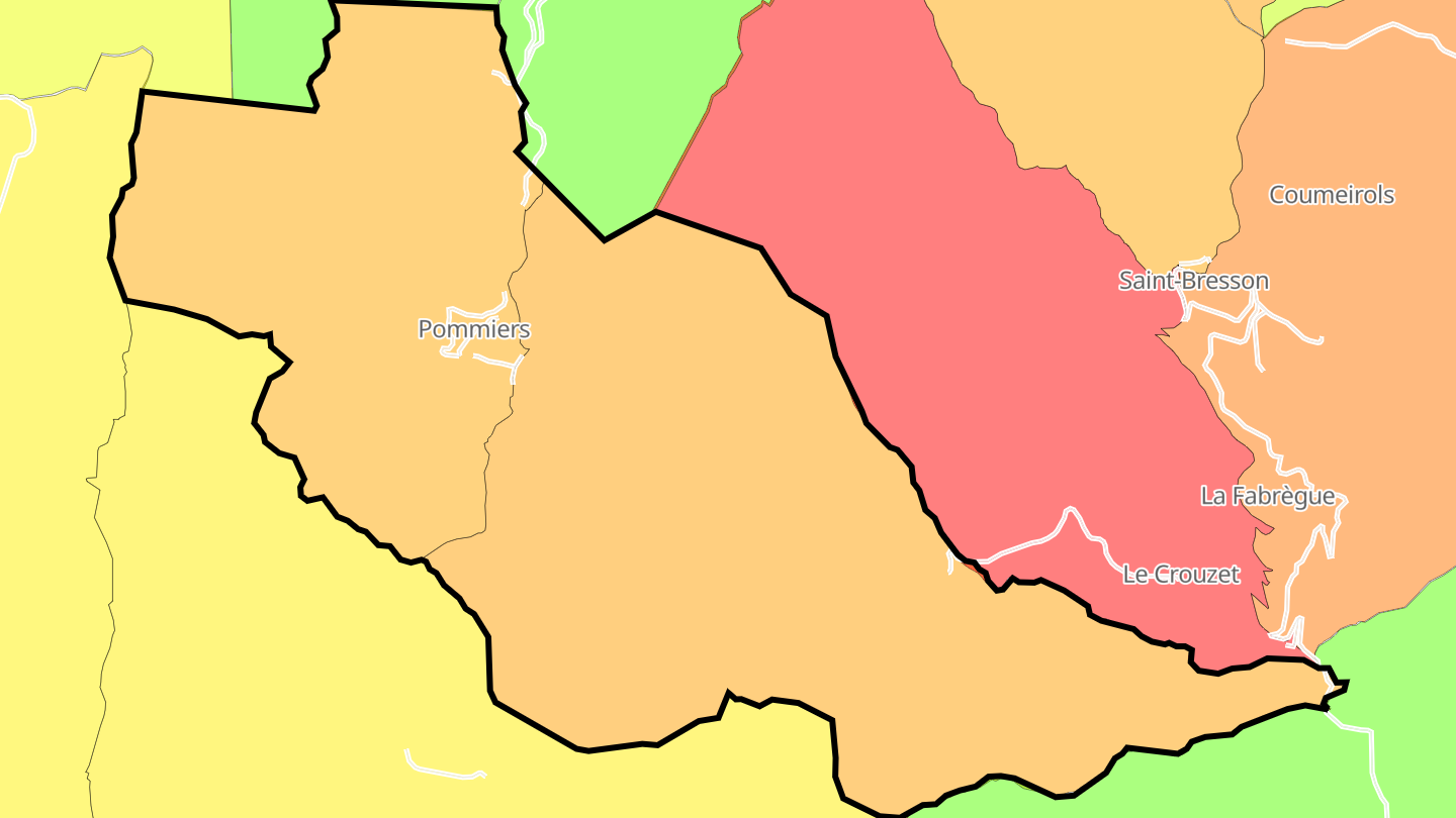 Carte des prix de l'immobilier Pommiers